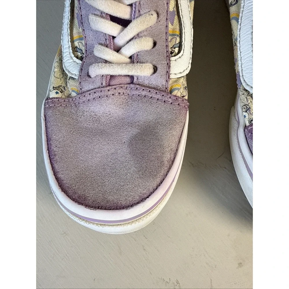 Vans Old Skool Purple Unicorn Rainbow Skate Shoes Sneakers Youth Girls Size 1‎